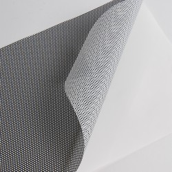 MICROINSID - Microperforati Bianco Lucido/Nero ad semi-permanente trasparente